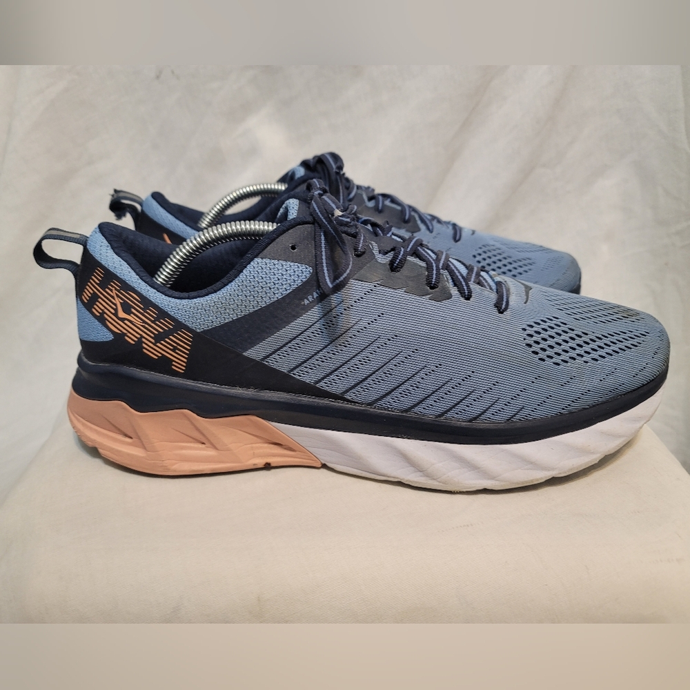 Hoka One One Arahi 3 Womens Sz 12 B Blue Outdoor Athletic Running Sneakers - Picture 5 of 11
